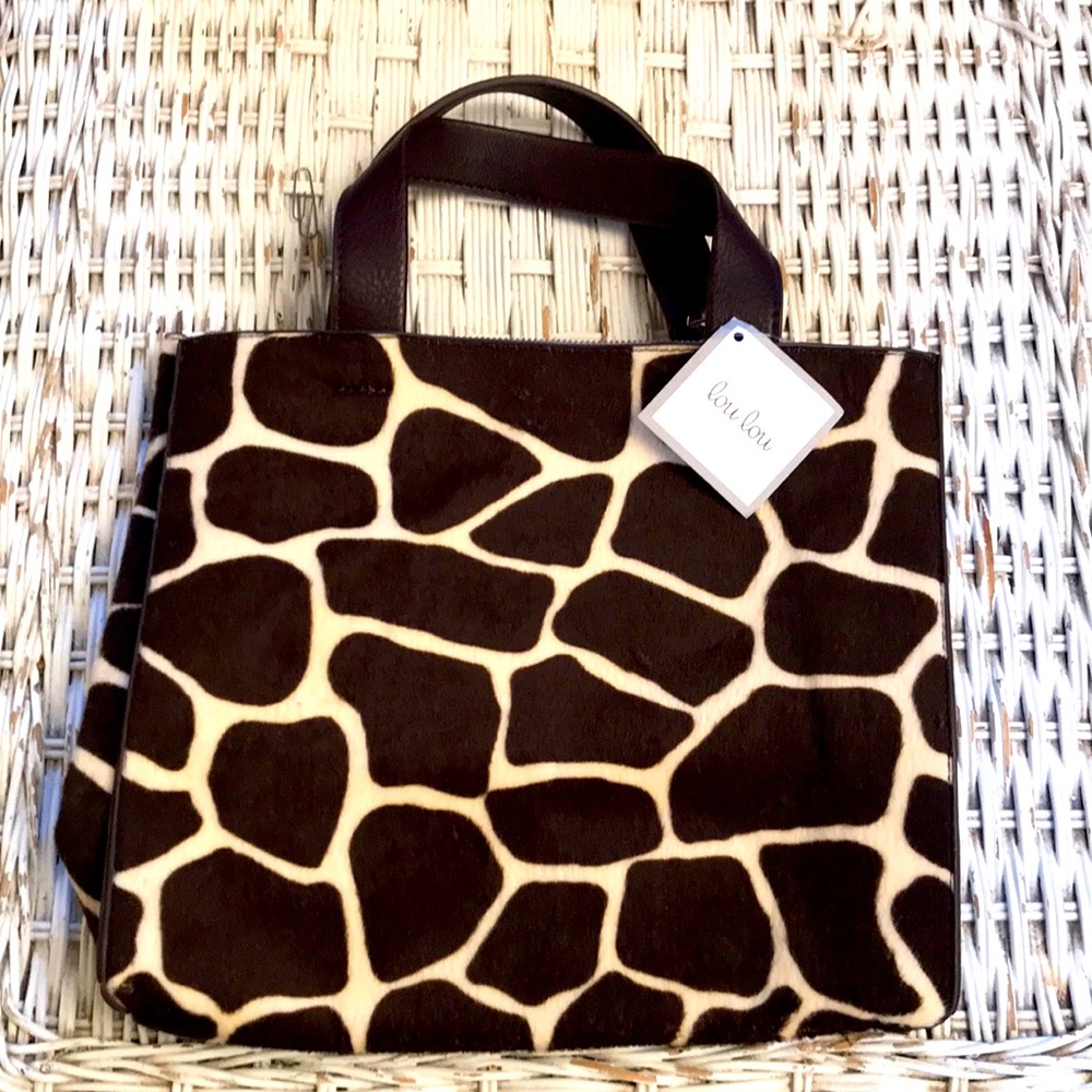Lou Lou UNB Maina vegan leather handbag. Giraffe print. NWT. Retail x $75 (2015) - Picture 2 of 10